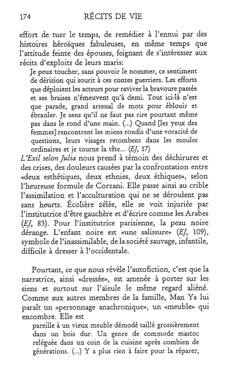 L'Exil selon Pineau, récit de vie et autobiographie