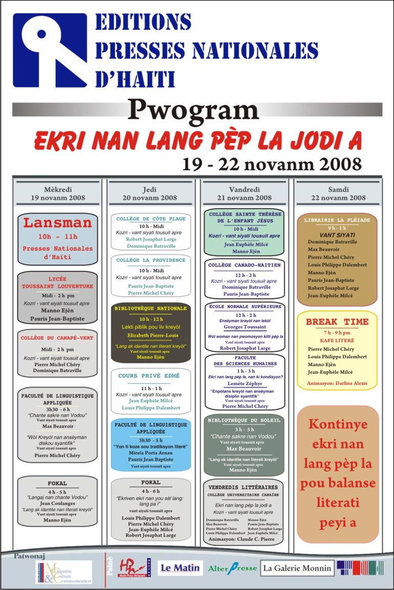  Ekri nan lang p&egrave;p la jodi a