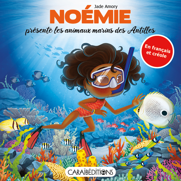 Noémie présente les animaux marins des Antilless Antilles