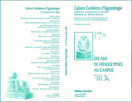 Cahiers Caribéens d'Egyptologie