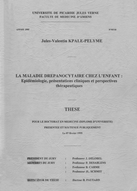 La maladie drépanocytaire chez l'enfant: 