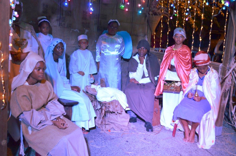 Crèche vivante à Trinité (Martinique).