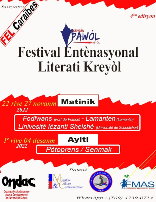 4ème Festival entènasion litérati kréyol 2022