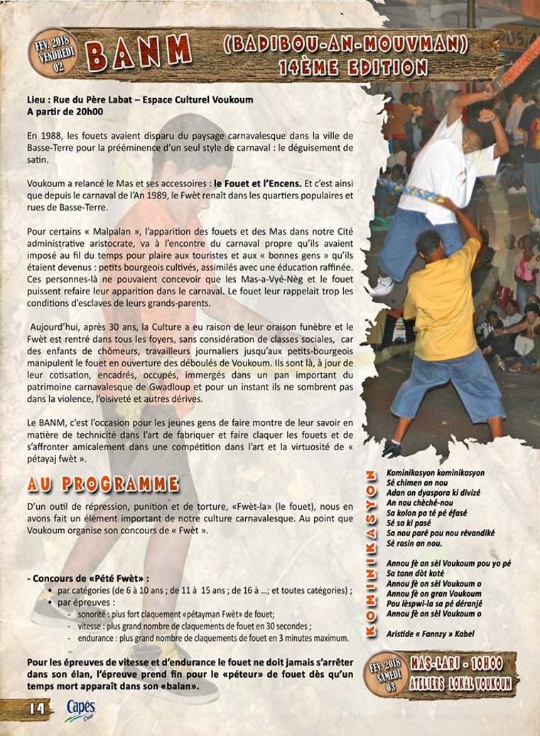 Voukoum -  Programme d'activité 2018