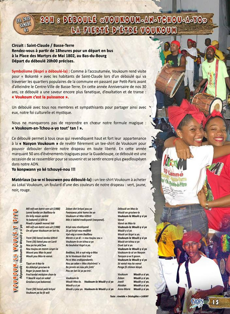 Voukoum -  Programme d'activité 2018