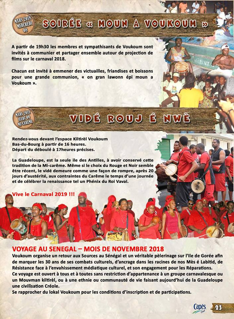 Voukoum -  Programme d'activité 2018