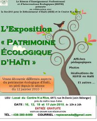 Exposition "Patrimoine &eacute;cologique d'Ha&iuml;ti"
