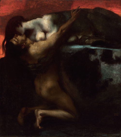 Franz von Stuck, Il bacio della Sfinge - Der Kuss der Sphinx
