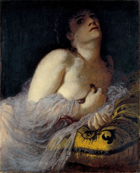 Arnold Böcklin, Cleopatra morente 