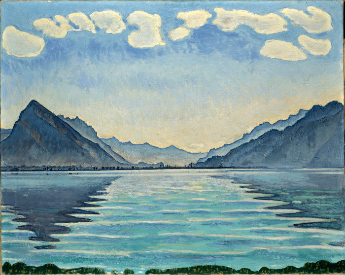 Ferdinand Hodler, Il Lago di Thun dai riflessi simmetrici 