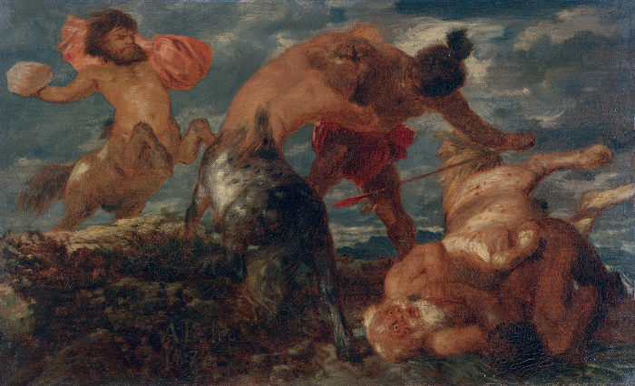 Arnold Böcklin, Lotta dei centauri / Kentaurenkampf