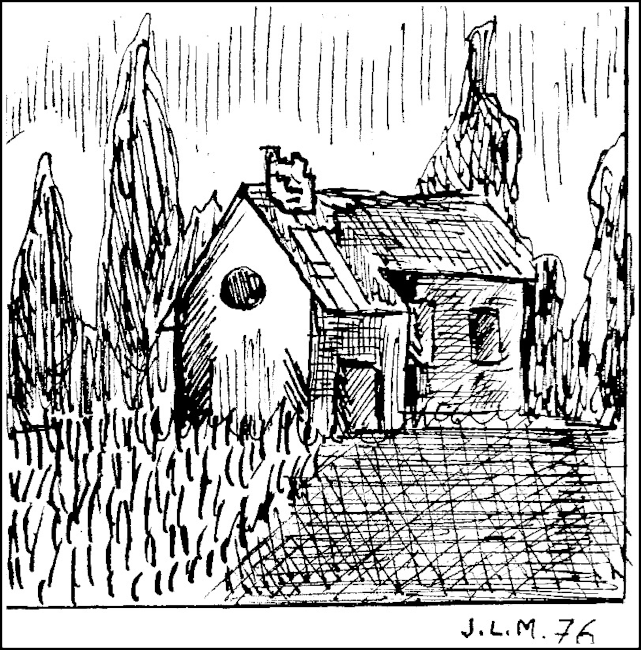 La maison rouge au bord du Chicandin