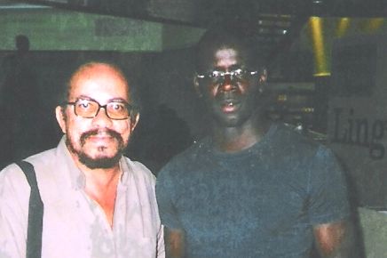 Raphaël Confiant et Lilyan Thuram 