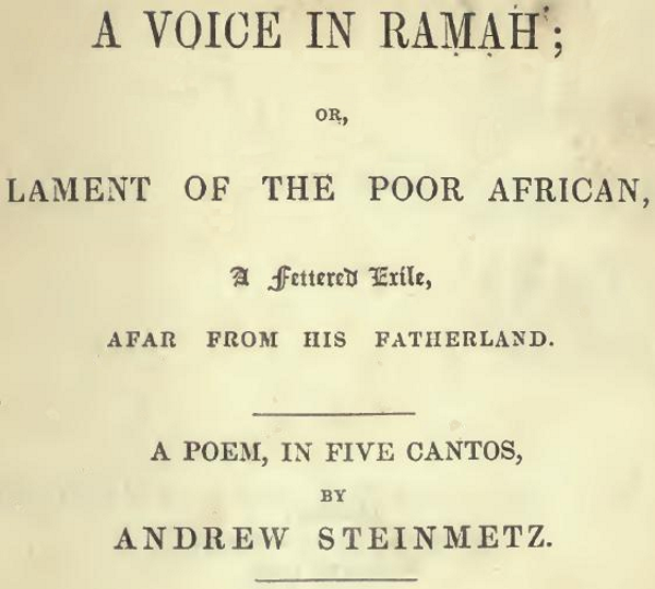 A voice in Ramah