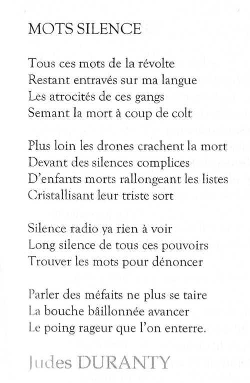 Les mots du silence