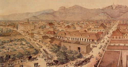 Vue de Port-Louis vers 1860
