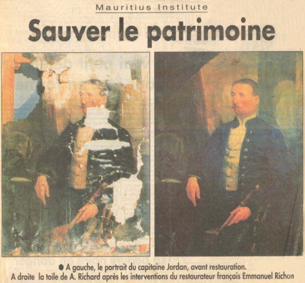première page du Mauricien, 20 janvier 1996
