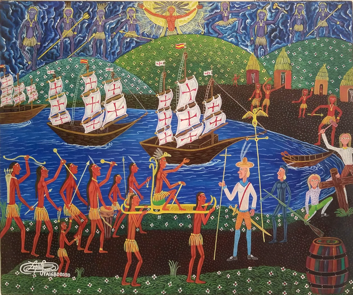 L'arrivee des Trois Caravelles