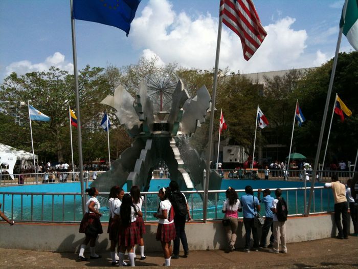 Une des nombreuses sculptures du Parque de la Cultura.