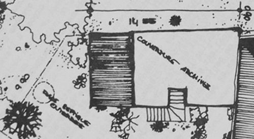 Projet de salle d’archives de Saint-Barthélemy (Plans Monsaingeon - Bulletin Municipal, Sept.1980)